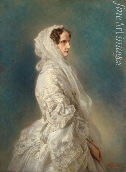 Winterhalter Franz Xavier - Portrait of Empress Alexandra Fyodorovna (Charlotte of Prussia), Emperor's Nicholas I. wife (1798-1860)