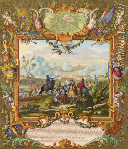 Corvinus Johann August - Die Belagerung von Oudenaarde durch alliierte Truppen 1708