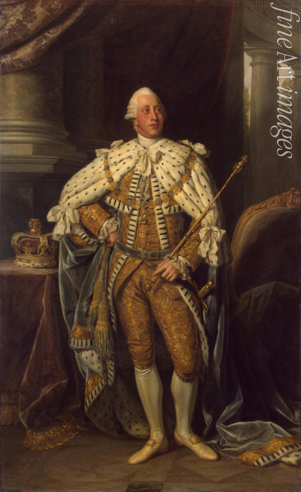 Dance Sir Nathaniel - Porträt des Königs Georg III. von Großbritannien und Irland (1738-1820) in seiner Krönungsrobe