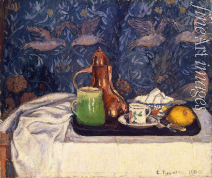 Pissarro Camille - Stilleben mit Kaffeekanne