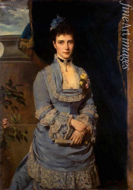 Angeli Heinrich von - Porträt der Großfürstin Maria Fjodorowna, Prinzessin Dagmar von Dänemark (1847-1928)