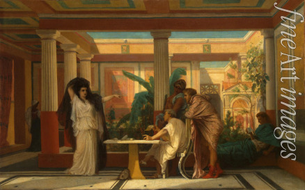 Boulanger Gustave Clarence Rodolphe - Theatrical Rehearsal in the House of an Ancient Rome Poet