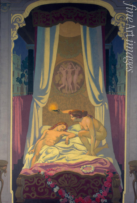 Denis Maurice - The Story of Psyche (Panel 3. Psyche Discovers that Her Mysterious Lover is Eros)