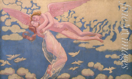 Denis Maurice - The Story of Psyche (Panel 7. Cupid Carrying Psyche Up to Heaven)