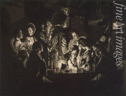 Green Valentine - An Experiment on a Bird in the Air Pump (After Joseph Wright of Derby)