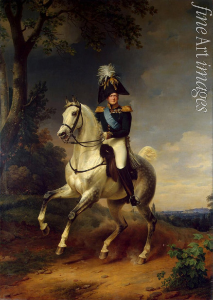 Krüger Franz - Equestrian Portrait of Emperor Alexander I (1777-1825)