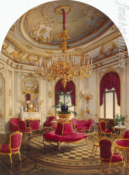 Mayblum Jules - Der Stroganow-Palast in Sankt Petersburg. Eckzimmer