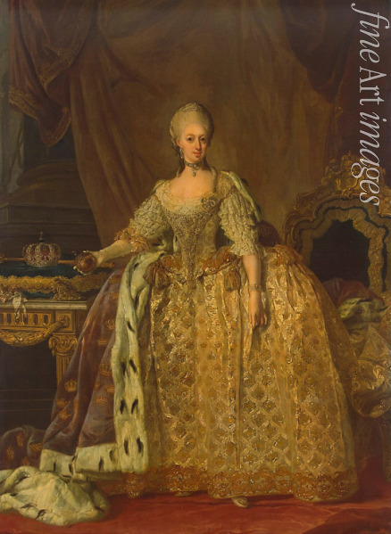 Pasch Lorenz der Jüngere - Porträt von Sophie Magdalene von Dänemark (1746-1813), Königin von Schweden