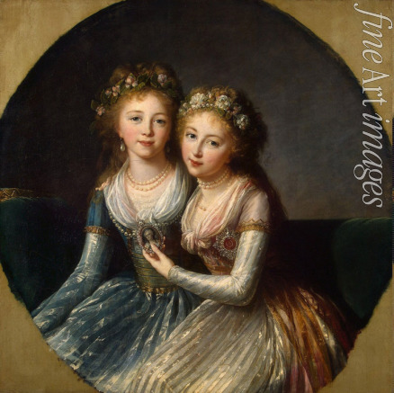 Vigée Le Brun Louise Élisabeth - Porträt der Töchtern des Kaisers Paul I.