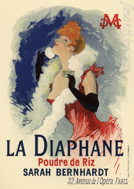 Chéret Jules - La Diaphane. Poudre de Riz (Plakat)