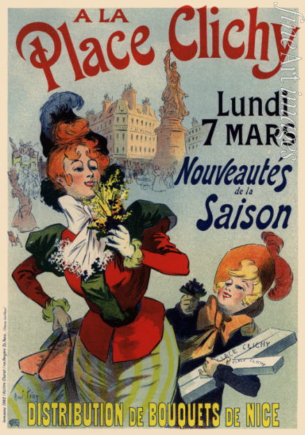 Péan René Louis - A la Place Clichy (Plakat)
