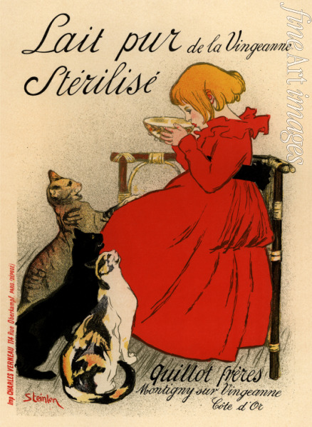Steinlen Théophile Alexandre - Lait pur stérilisé de la Vingeanne (Poster)