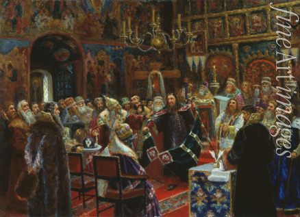 Miloradowitsch Sergei Dmitriewitsch - Patriarch Nikon vor dem Ökumenischen Konzil 1666