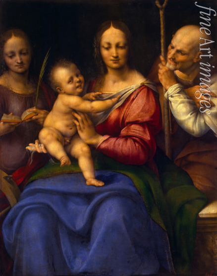 Cesare da Sesto - Holy Family with Saint Catherine