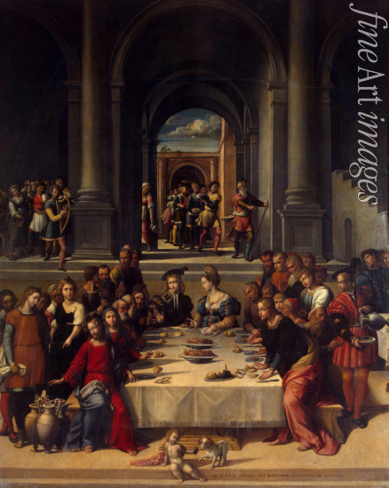 Garofalo Benvenuto Tisi da - The Wedding Feast at Cana