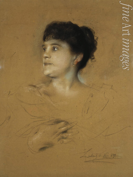 Lenbach Franz von - Portrait of the singer Marcella Sembrich (1858-1935)