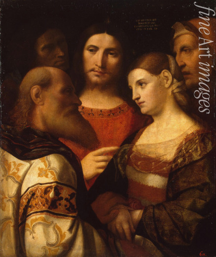 Palma il Vecchio Jacopo der Ältere - Christus und die Sünderin