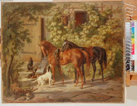 Adam Albrecht - Horses at the Porch