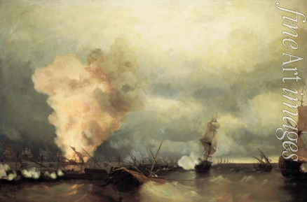 Aiwasowski Iwan Konstantinowitsch - Die Schlacht während des Spießrutenlaufs von Wyborg am 3. Juli 1790