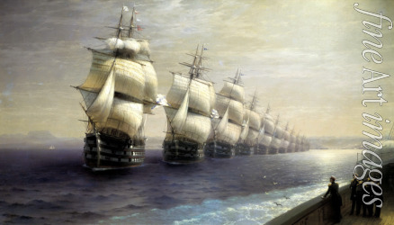 Aivazovsky Ivan Konstantinovich - The Parade of Ships in 1849