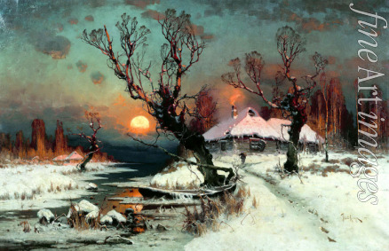 Klever Juli Julievich (Julius) von the Elder - Winter Sunset