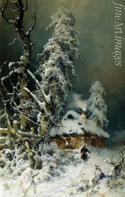 Klever Juli Julievich (Julius) von the Elder - Winter landscape with a country house