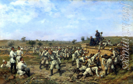 Kowalewski Pawel Ossipowitsch - Die Rast des Sarajsker Infanterie-Regiments. 1877