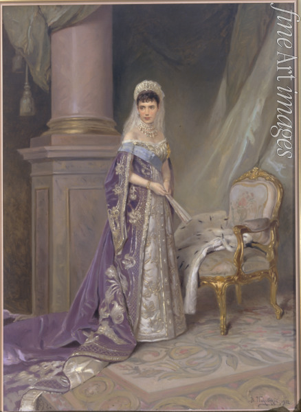 Makovsky Vladimir Yegorovich - Portrait of Empress Maria Feodorovna, Princess Dagmar of Denmark (1847-1928)