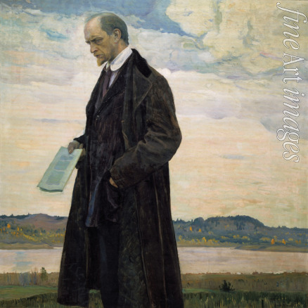 Nesterow Michail Wassiljewitsch - Der Denker. Porträt des Philosophen und Publizisten Iwan Alexandrowitsch Iljin (1883-1954)