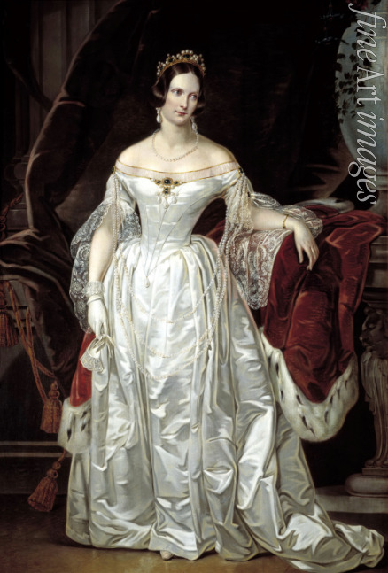 Reichel Karl - Portrait of Empress Alexandra Fyodorovna (Charlotte of Prussia), Emperor's Nicholas I. wife (1798-1860)