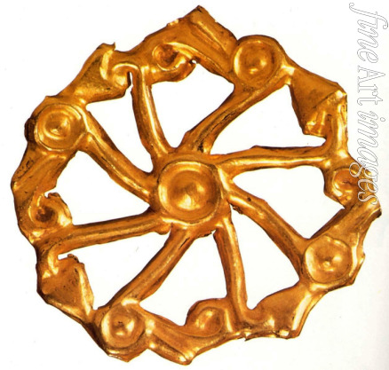 Kunst der Skythen - Die Phalerae (runde Platte aus Gold)