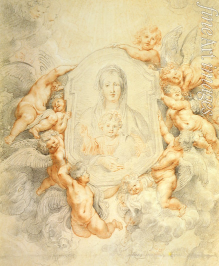 Rubens Pieter Paul - Das Gnadenbild der Madonna della Vallicella von Engeln verehrt