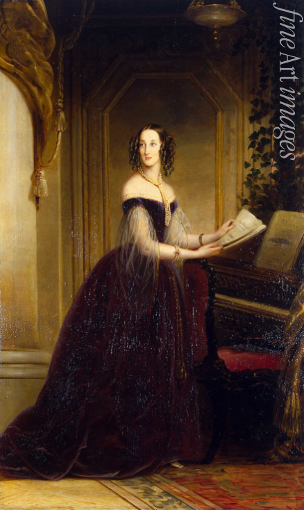 Robertson Christina - Portrait of Grand Duchess Maria Nikolaevna of Russia (1819–1876), Duchess of Leuchtenberg