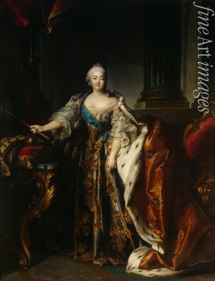 Tocqué Louis - Portrait of Empress Elizabeth of Russia (1709-1762)