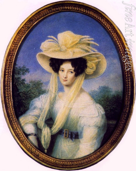 Schoeller Johann Christian - Eleonore Peterson, née Princess Bothmer, the first Wife of Fyodor Tyutchev