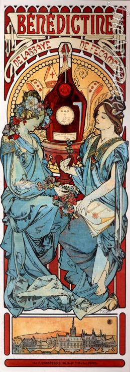 Mucha Alfons Marie - Advertising Poster for the Bénédictine