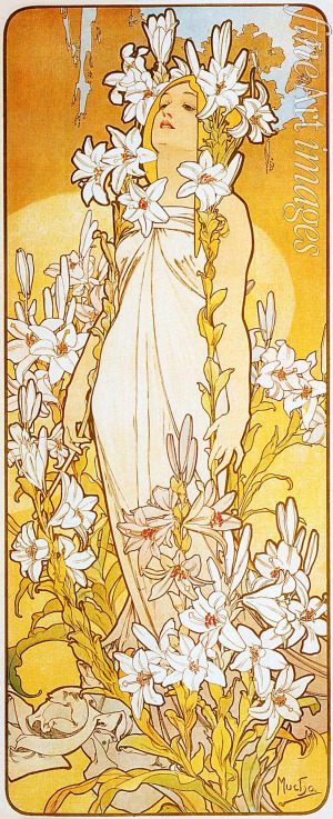 Mucha Alfons Marie - Lilium (From the Series 