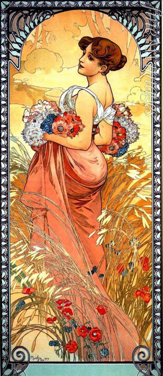 Mucha Alfons Marie - Summer (From the Series Les Saisons)