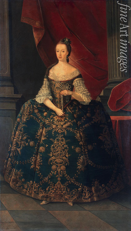 Amaral Miguel António do - Porträt von Königin Maria I. von Portugal und Brasilien