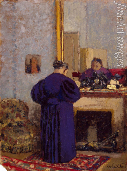 Vuillard Édouard - Old Woman near a Mantelpiece