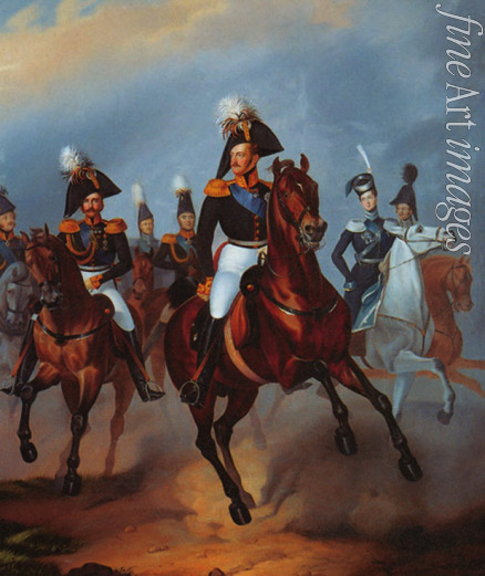 Krüger Franz - Nicholas I With His Imperial Majesty's Suite