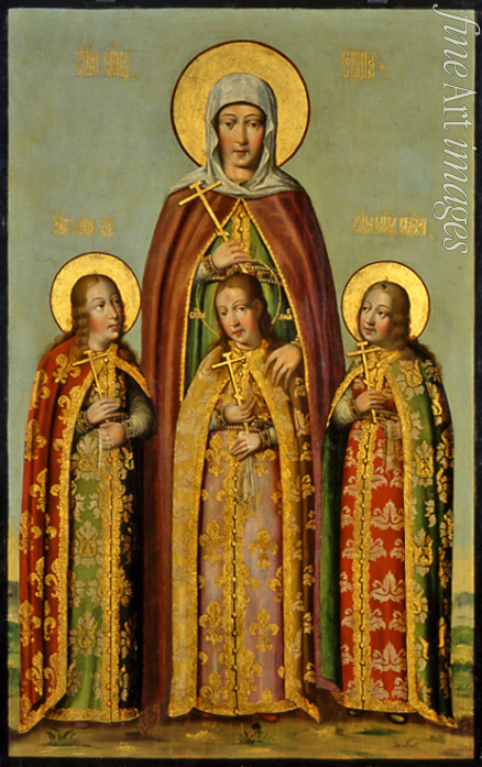 Zolotaryov Karp Ivanovich - Saint Sophia and her three daughters: Faith, Hope and Love