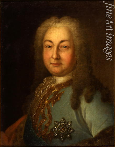 Unbekannter Künstler - Porträt des Vize-Kanzlers Heinrich Johann Friedrich (Andrei) Graf Ostermann (1687-1747)