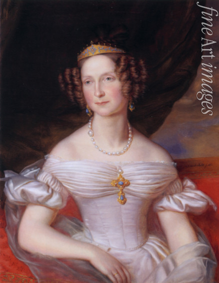 Hulst Jan Baptist van der - Großfürstin Anna Pawlowna von Russland (1795-1865), Königin der Niederlande