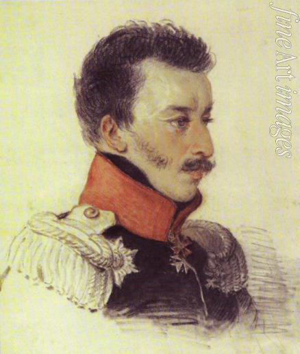 Sokolov Pyotr Fyodorovich - Portrait of the Decembrist count Sergey Volkonsky (1788-1865)