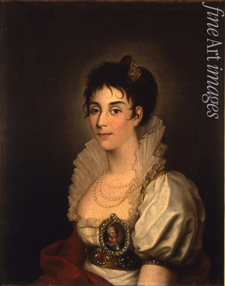 Argunov Nikolai Ivanovich - Portrait of the Actress and Singer, Countess Praskovya Sheremetyeva (Zhemchugova) (1768-1803)