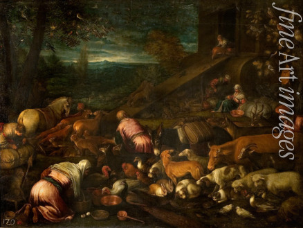 Bassano Jacopo il vecchio - Der Einzug der Tiere in die Arche Noah