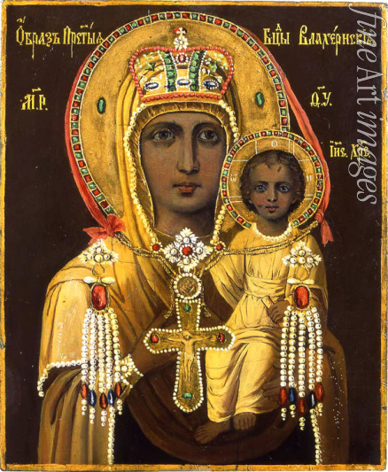 Russische Ikone - Wlachernskaja Ikone der Gottesmutter