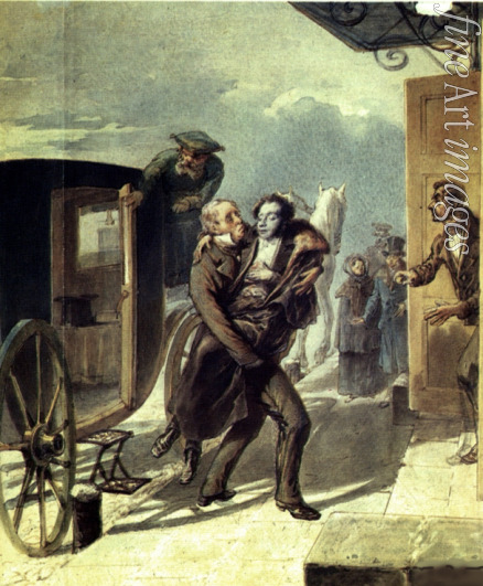 Borel Pyotr Fyodorovich - Pushkin after the duel
