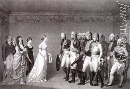 Bolt Johann Friedrich - Begegnung der Königin Luise von Preußen mit dem russischen Zaren Alexander I. in Memel